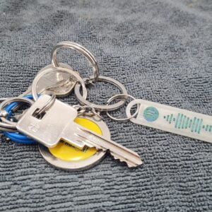 3D printed custom spotify song keychain